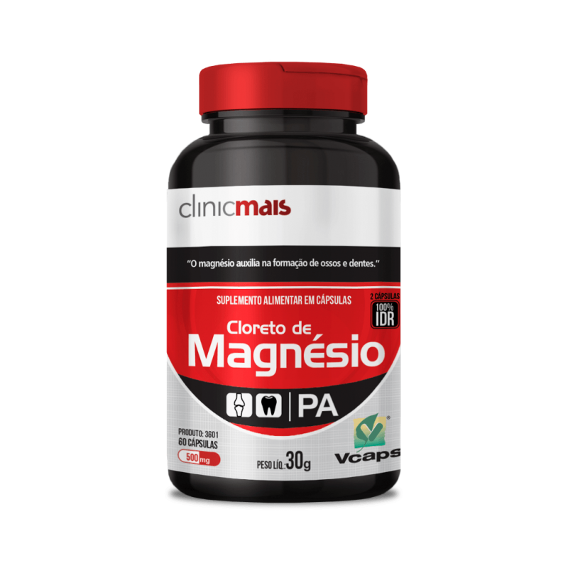 imagem Cloreto de Magnésio - 500 mg - 120 cáps - Clinicmais