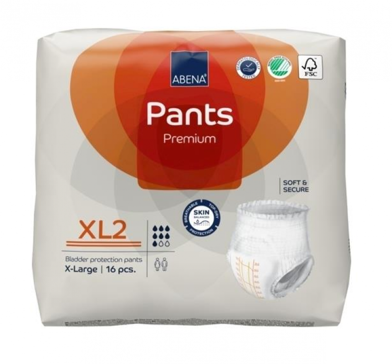 imagem Roupa Íntima Protetora - 1900 ml - XG - XL2 - (130 - 170) 16 unidades - Abena Pants Premium