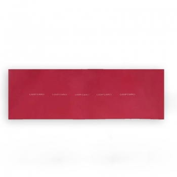 imagem Faixa Elástica Fechada Loop Vermelho - Mega Forte - 30 cm x 10 cm - Carci