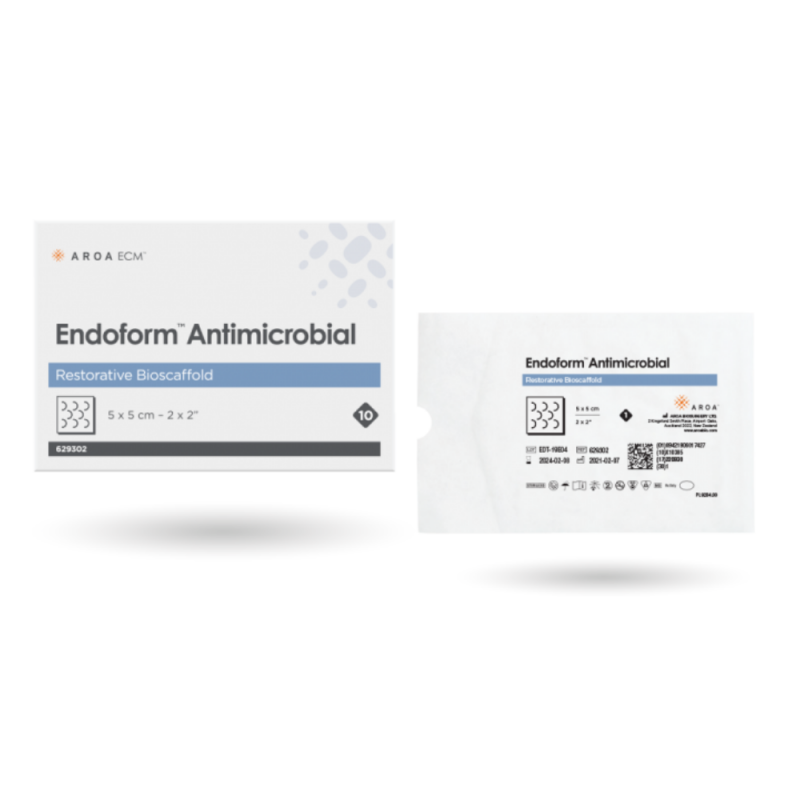 imagem Curativo Endoform Antimicrobial Restorative Bioscaffold - 5 x 5 cm - Aroa