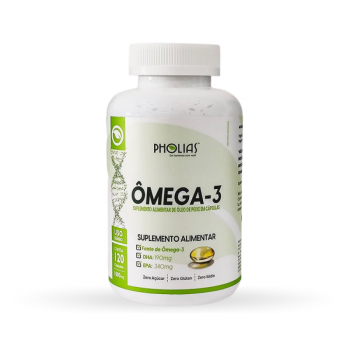 imagem Ômega 3 - 1000 mg - 60 cáps - Pholias